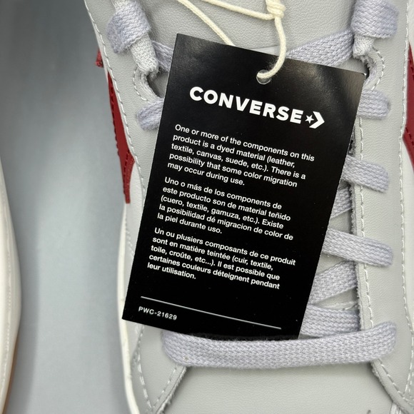 Converse Men's 11 Sneakers Grey Red Leather Pro Blaze Classic Streetwear A12719C - Picture 13 of 15